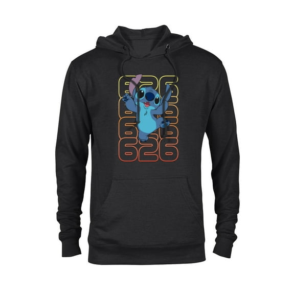 Disney Lilo and Stitch Experiment 626 - Pullover Hoodie for Adults - Customized-Black