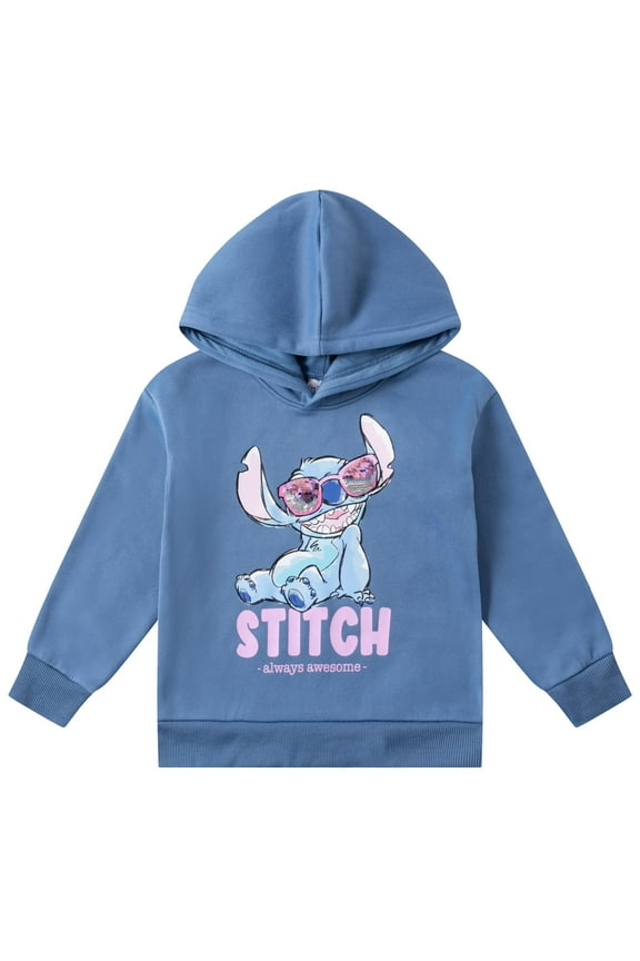Lilo and Stitch Flip Sequin Hooded Sweatshirt (Girls) Sizes 4-12