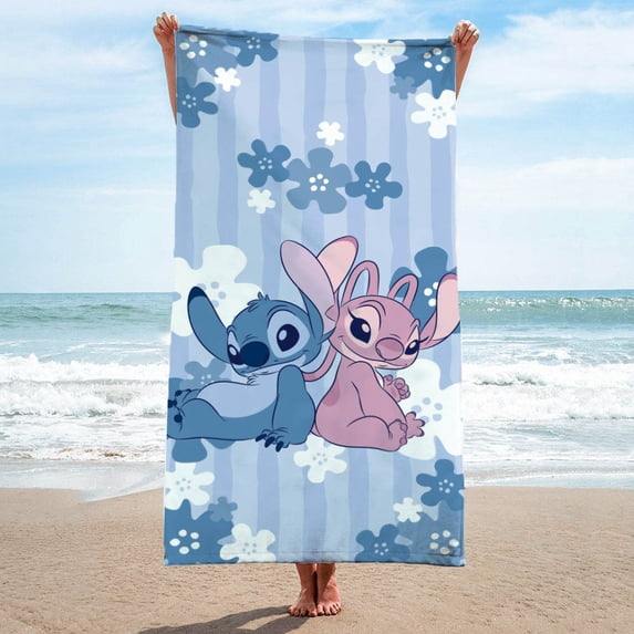 Disney Lilo and Stitch Flower Refresh 100% Beach Towel, 28x58