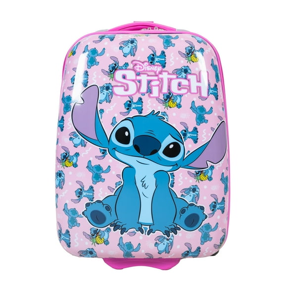 Disney Lilo and Stitch Kid's 16" Carry On Hardside Luggage Spinner -Pink