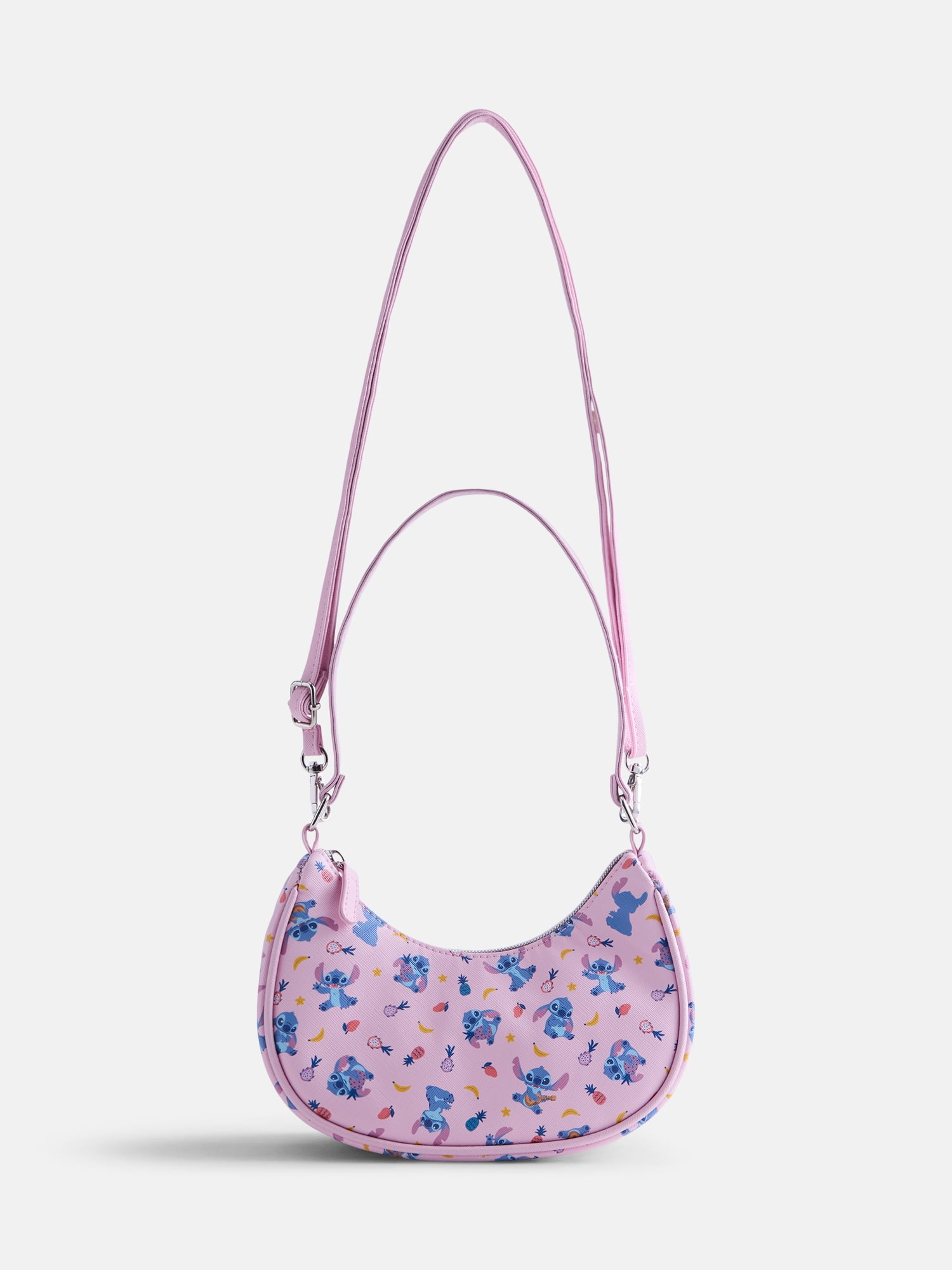 Disney Lilo and Stitch Girls Hobo Shoulder Bag, Pink