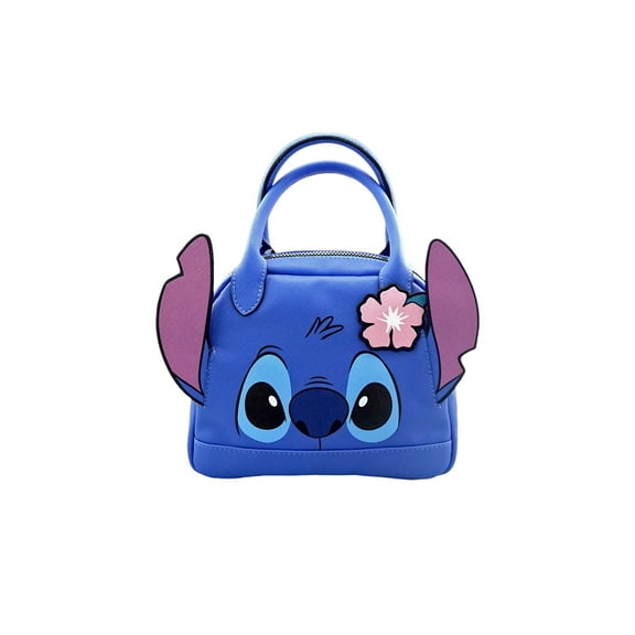 Disney Lilo and Stitch Girls Mini Satchel Crossbody Bag, Blue