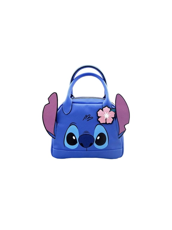Lilo and Stitch Girls Mini Satchel Crossbody Bag, Blue
