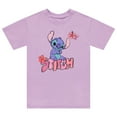 thumbnail image 1 of Disney Lilo and Stitch Girls Short Sleeve T-Shirt- Stitch Girls Tee Sizes XSXL 416, 1 of 7