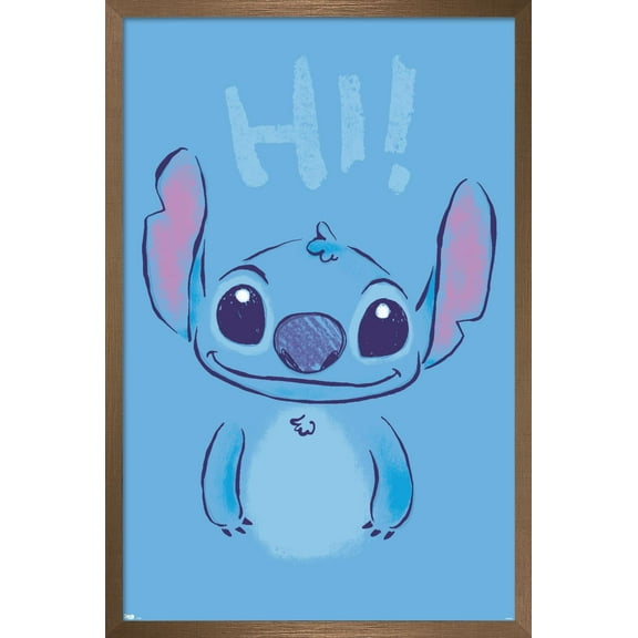 Disney Lilo and Stitch - Hi Wall Poster, 22.375" x 34", Framed