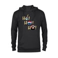 thumbnail image 1 of Disney Lilo and Stitch Ho Ho Ho Holiday - Pullover Hoodie for Adults - Customized-Black, 1 of 5