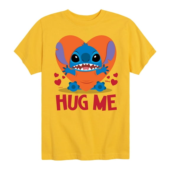 Disney - Lilo and Stitch - Hug Me - Boy's Toddler And Youth Short Sleeve Graphic T-Shirt