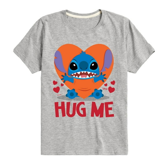 Disney - Lilo and Stitch - Hug Me - Boy's Toddler And Youth Short Sleeve Graphic T-Shirt
