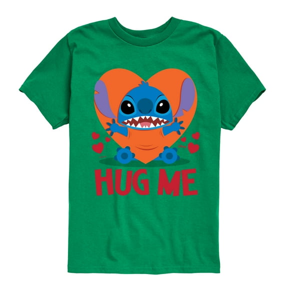 Disney - Lilo and Stitch - Hug Me - Boy's Toddler And Youth Short Sleeve Graphic T-Shirt