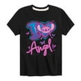 thumbnail image 1 of Disney - Lilo and Stitch - I Love Angel - Boy's Toddler And Youth Short Sleeve Graphic T-Shirt, 1 of 4