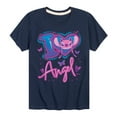 thumbnail image 1 of Disney - Lilo and Stitch - I Love Angel - Boy's Toddler And Youth Short Sleeve Graphic T-Shirt, 1 of 4