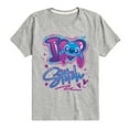 thumbnail image 1 of Disney - Lilo and Stitch - I Love Stitch - Boy's Toddler And Youth Short Sleeve Graphic T-Shirt, 1 of 4