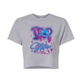 thumbnail image 1 of Disney - Lilo & Stitch - I Love Stitch - Juniors Cropped Graphic T-Shirt, 1 of 4