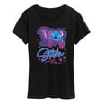 thumbnail image 1 of Disney - Lilo & Stitch - I Love Stitch - Women's Short Sleeve Graphic T-Shirt, 1 of 4