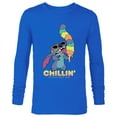 thumbnail image 1 of Disney Lilo and Stitch Ice Cream Chillin' - Long Sleeve T-Shirt for Men -Customized-Royal, 1 of 5