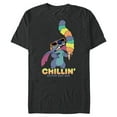 thumbnail image 1 of Disney Lilo and Stitch Ice Cream Chillin' - Short Sleeve Blended T-Shirt for Adults -Customized-Dark Heather, 1 of 5