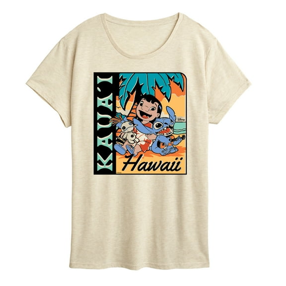 Disney - Lilo & Stitch - Lilo Stitch Kauai - Women's Short Sleeve Graphic T-Shirt