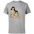 thumbnail image 1 of Disney Lilo and Stitch Lilo and Nani Sister - Short Sleeve Cotton T-Shirt for Adults - Customized-Athletic Heather, 1 of 5