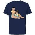 thumbnail image 1 of Disney Lilo and Stitch Lilo and Nani Sister - Short Sleeve Cotton T-Shirt for Adults - Customized-Navy, 1 of 5