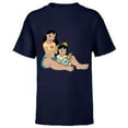 thumbnail image 1 of Disney Lilo and Stitch Lilo and Nani Sister - Short Sleeve T-Shirt for Kids - Customized-Navy, 1 of 5