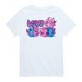 thumbnail image 1 of Disney - Lilo and Stitch - Love Grid - Boy's Toddler And Youth Short Sleeve Graphic T-Shirt, 1 of 4