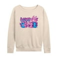 thumbnail image 1 of Disney - Lilo and Stitch - Love Grid - Women's French Terry Pullover Sweatshirt, 1 of 4