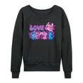thumbnail image 1 of Disney - Lilo and Stitch - Love Grid - Women's French Terry Pullover Sweatshirt, 1 of 4