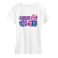thumbnail image 1 of Disney - Lilo & Stitch - Love Grid - Women's Short Sleeve Graphic T-Shirt, 1 of 4