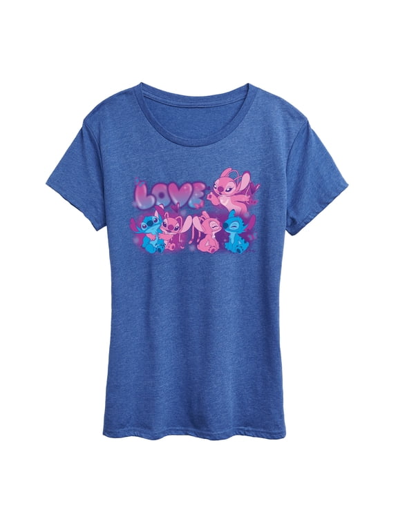 - Love Grid Women's Short Sleeve Graphic T-Shirt