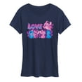 thumbnail image 1 of Disney - Lilo & Stitch - Love Grid - Women's Short Sleeve Graphic T-Shirt, 1 of 4