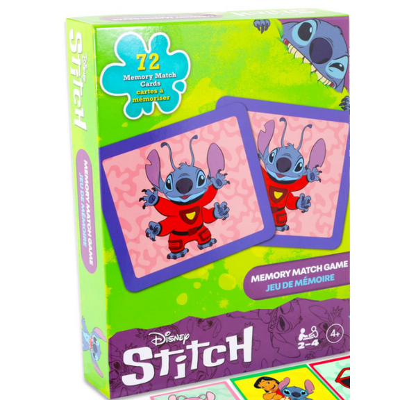 Disney Lilo and Stitch Memory Matching Game - 72 Memory Cards