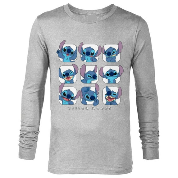 Disney Lilo and Stitch Moods - Long Sleeve T-Shirt for Men -Customized-Athletic Heather