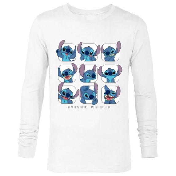 Disney Lilo and Stitch Moods - Long Sleeve T-Shirt for Men -Customized-White
