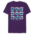 thumbnail image 1 of Disney Lilo and Stitch Moods - Short Sleeve Blended T-Shirt for Adults -Customized-Purple, 1 of 5
