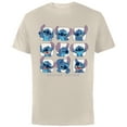 thumbnail image 1 of Disney Lilo and Stitch Moods - Short Sleeve Cotton T-Shirt for Adults -Customized-Natural, 1 of 5