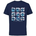 thumbnail image 1 of Disney Lilo and Stitch Moods - Short Sleeve Cotton T-Shirt for Adults -Customized-Navy, 1 of 5