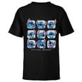thumbnail image 1 of Disney Lilo and Stitch Moods - Short Sleeve T-Shirt for Kids -Customized-Black, 1 of 5