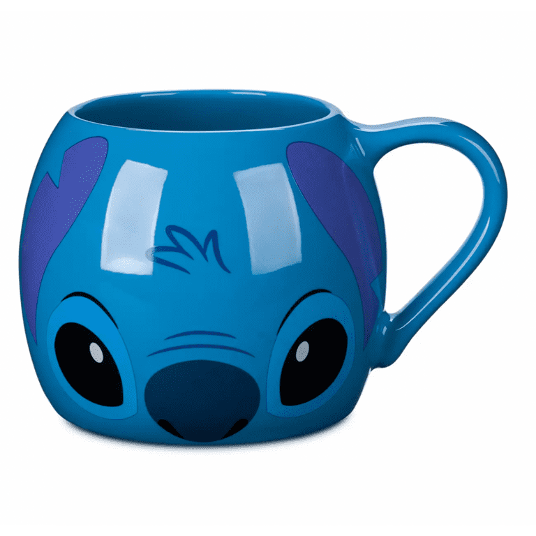 Disney Lilo and Stitch Mouth Design on Bottom Ceramic Coffee Mug New 