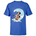thumbnail image 1 of Disney Lilo and Stitch Nani Family Surf Sesh - Short Sleeve T-Shirt for Kids - Customized-Royal, 1 of 5