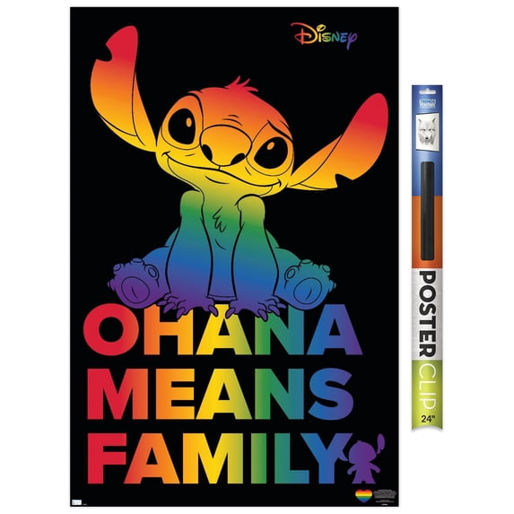 Disney Lilo and Stitch - Ohana Pride Wall Poster, 22.375" x 34"