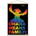 thumbnail image 1 of Disney Lilo and Stitch - Ohana Pride Wall Poster with Magnetic Frame, 22.375" x 34", 1 of 6