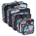 thumbnail image 1 of Disney Lilo and Stitch Packing Cubes, 5 Piece Set Travel Essential Packing Case Black, 1 of 7