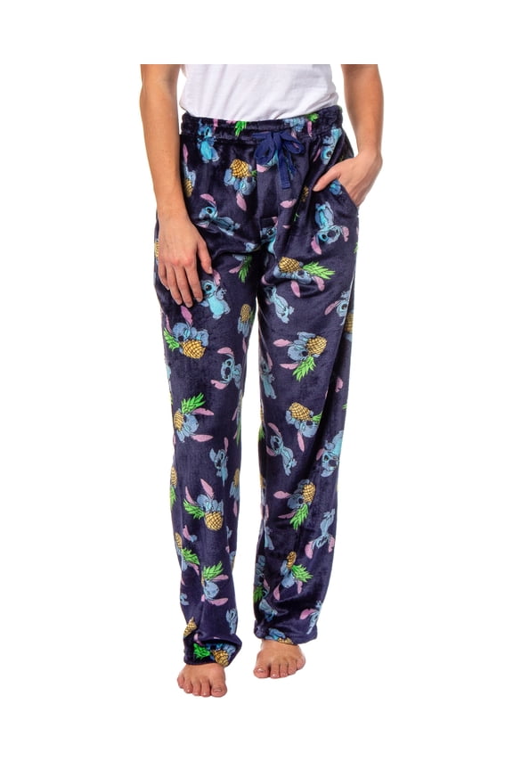 Disney Lilo and Stitch Pajama Pants Pineapple Women's Super Minky Lounge Pajama Pants