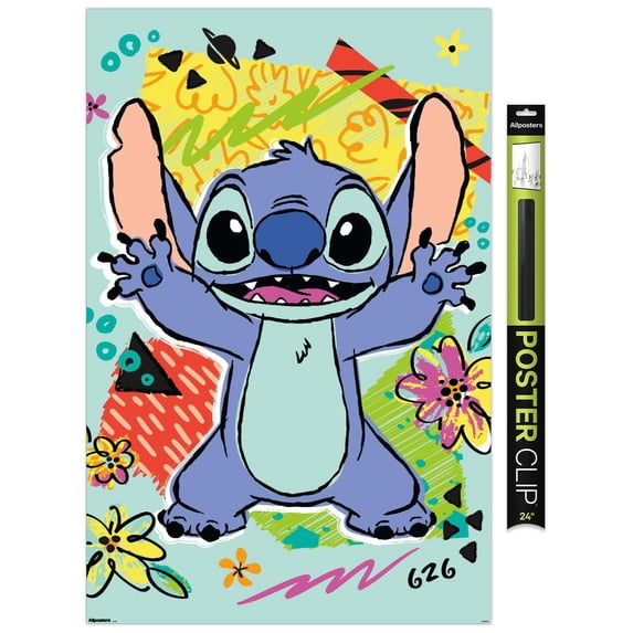 Disney Lilo and Stitch: Pattern Clash - Stitch Wall Poster, 22.375" x 34"