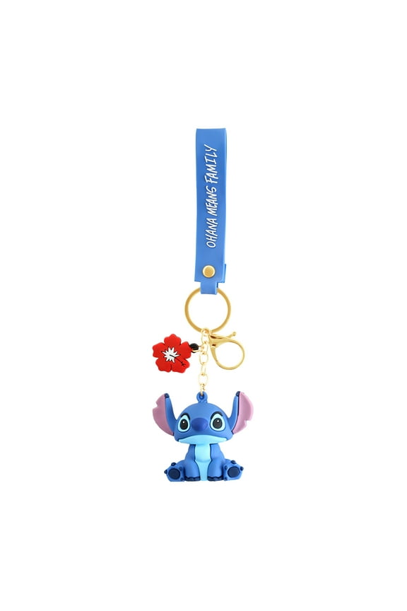 Lilo and Stitch Pendant Keychain Charm Holder Wristlet 3D 9"