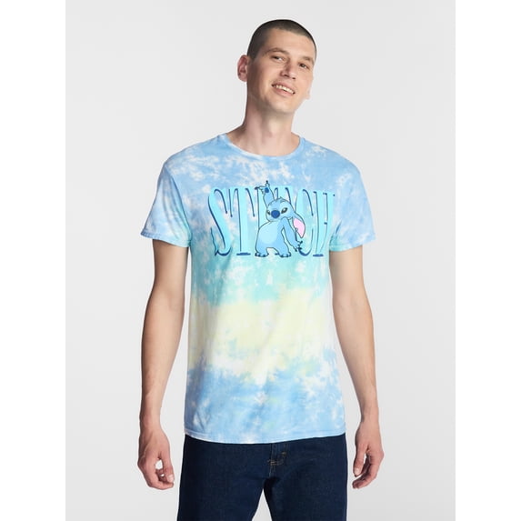 Disney Lilo and Stitch Men's and Big Men's Tie Dye Tee, Sizes S-3XL
