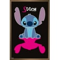 thumbnail image 1 of Disney Lilo and Stitch: Simply Stitch - Pink Shadow Wall Poster, 22.375" x 34" Framed, 1 of 5