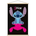thumbnail image 1 of Disney Lilo and Stitch: Simply Stitch - Pink Shadow Wall Poster with Magnetic Frame, 22.375" x 34", 1 of 5