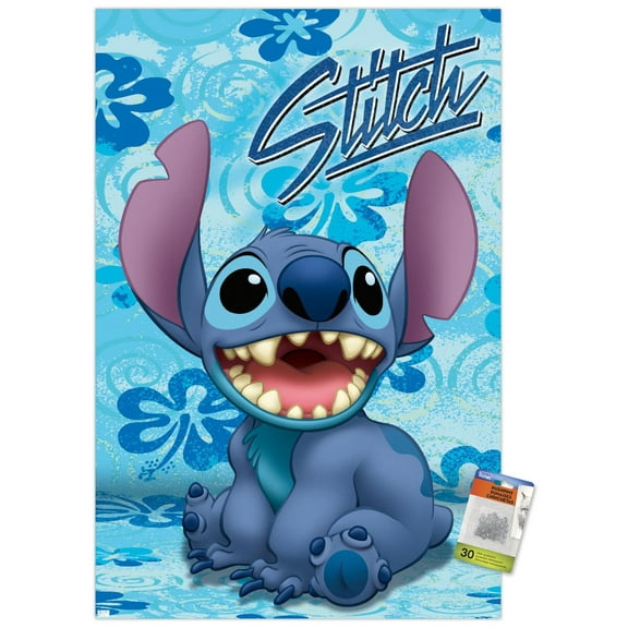 Disney Lilo and Stitch - Sitting Wall Poster with Pushpins, 22.375" x 34"