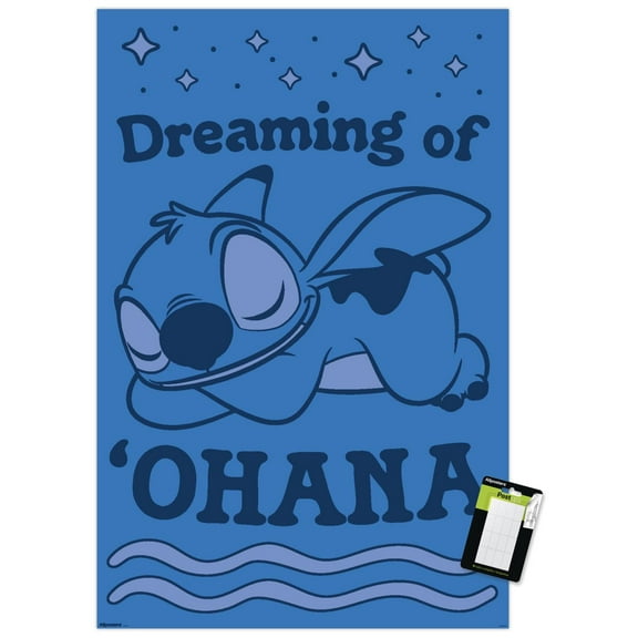 Disney Lilo and Stitch: Sleep Trends - Dreaming Of 'Ohana Wall Poster, 14.725" x 22.375"